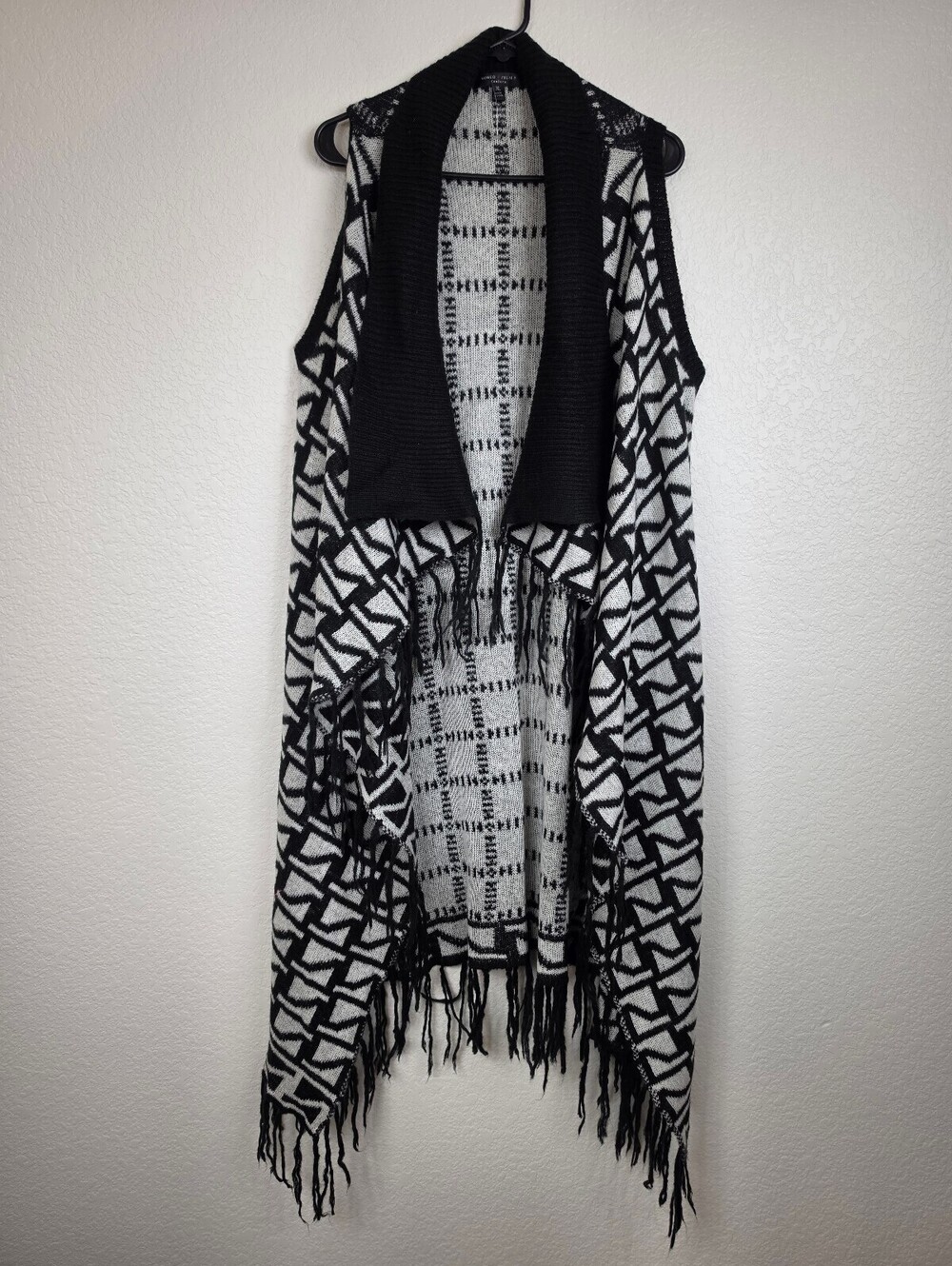 Anthropologie Romeo & Juliet Couture Black White Cardigan XL